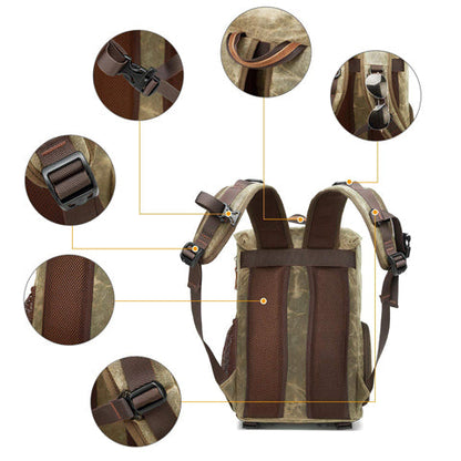 Tom Hollinger |  Canvas Vintage Fotografie Rucksack