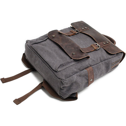 Tom Hollinger |  Vintage Canvas- und Leder-Rucksack für Herren