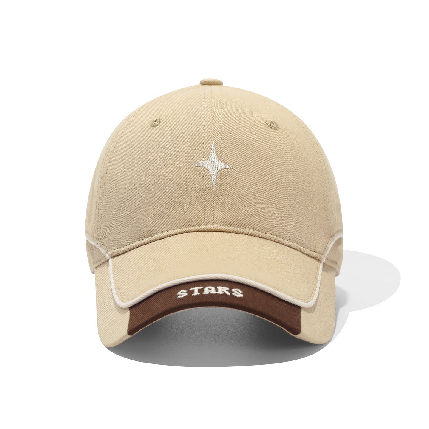 Unisex-Cap mit Sternstickerei in Seitenansicht