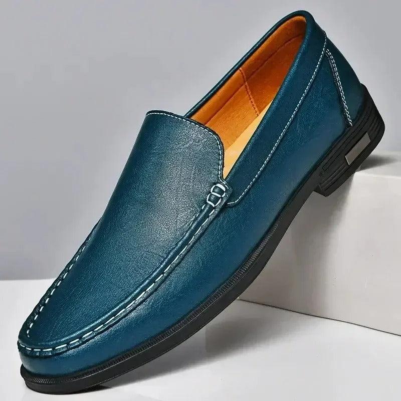 Herren Echtes Leder Elegante Loafer
