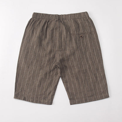 Tom Hollinger | Herren Leinen-Shorts mit hoher Taille