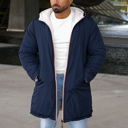 Herren-Wendejacke mit umgekehrter Seite für einen zweiten Look