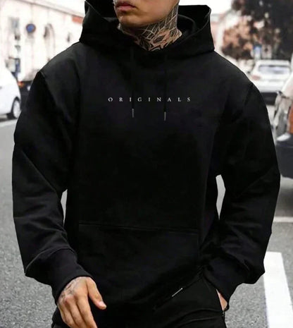 Herren Streetwear Hoodie Mit Kordelzug