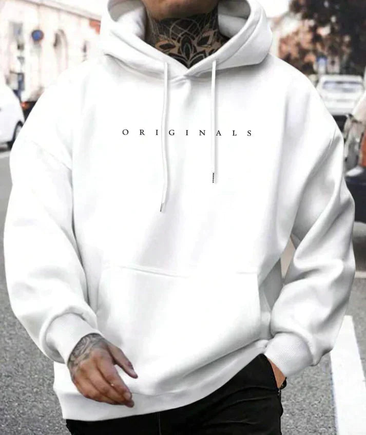 Herren Streetwear Hoodie Mit Kordelzug