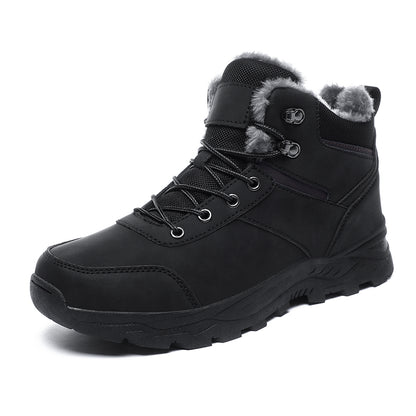 Men's Waterproof Leather Winter Boots