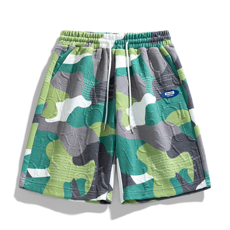 Herren Camo Shorts Mit Tunnelzugbund