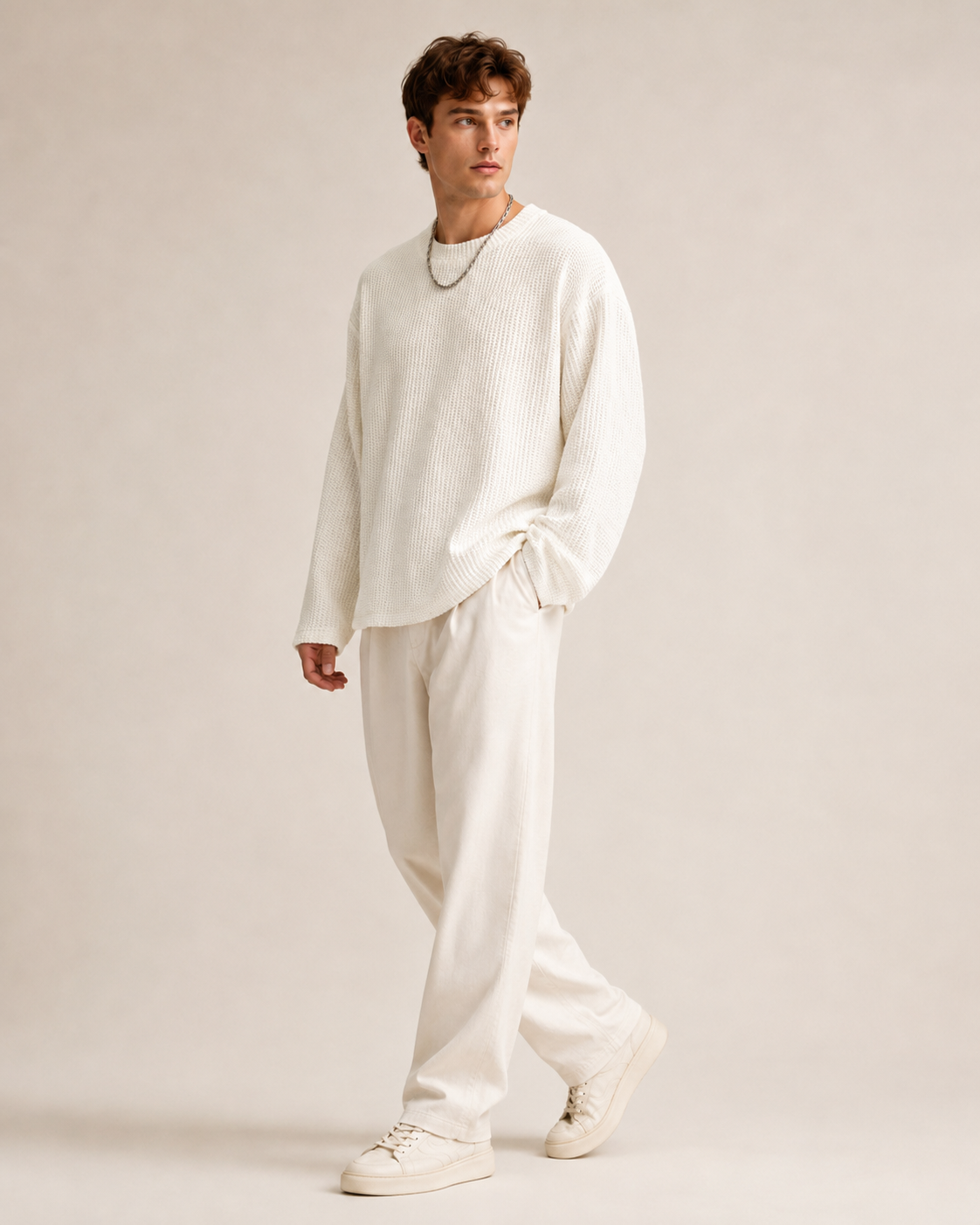 Pullover mit Waffelstruktur für vielseitige Outfits