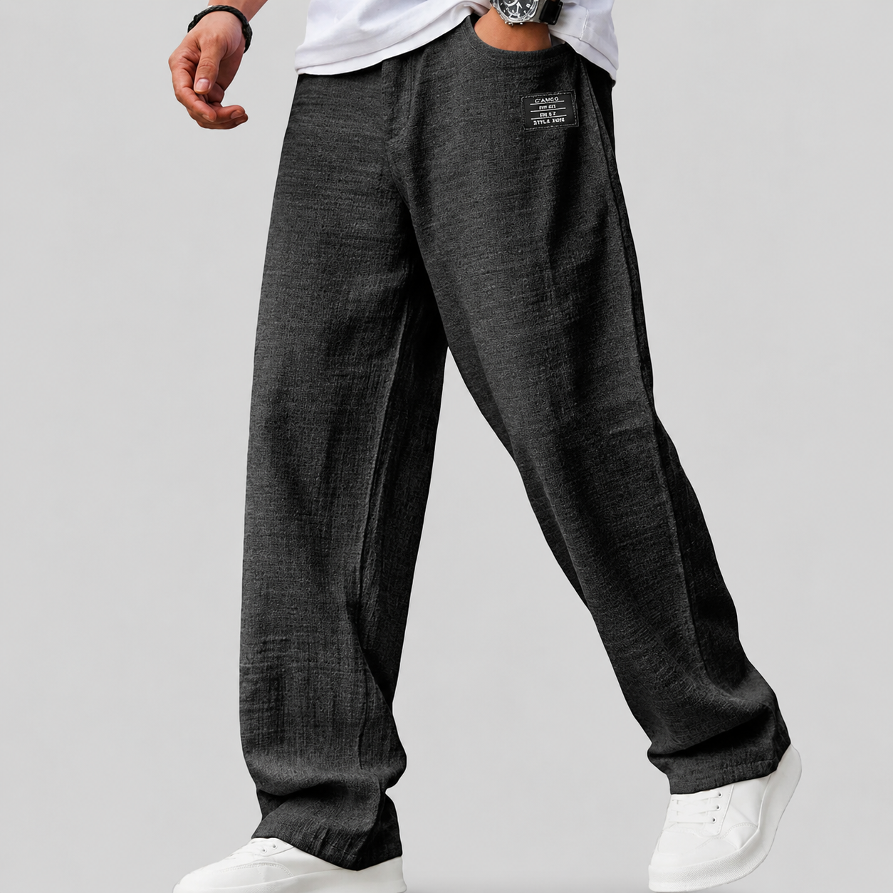 Herren Leinenhose in entspannter Passform für Sommer und Freizeit