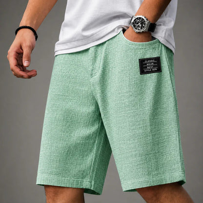 Herren Leinenshorts Mit Relaxed Fit