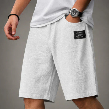 Herren Leinenshorts Mit Relaxed Fit
