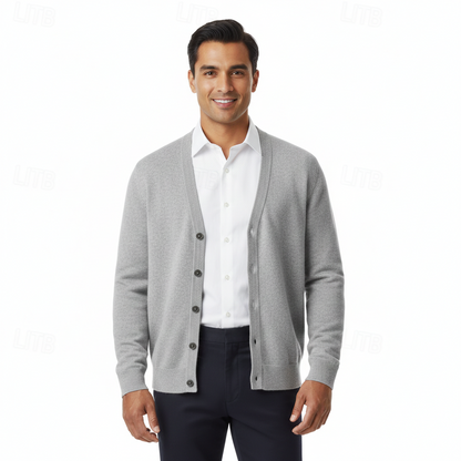 Herren Cardigan Mit V Ausschnitt Regular Fit