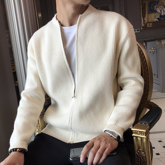 Herren-Strickcardigan mit klassischem Schnitt für Herbst und Winter