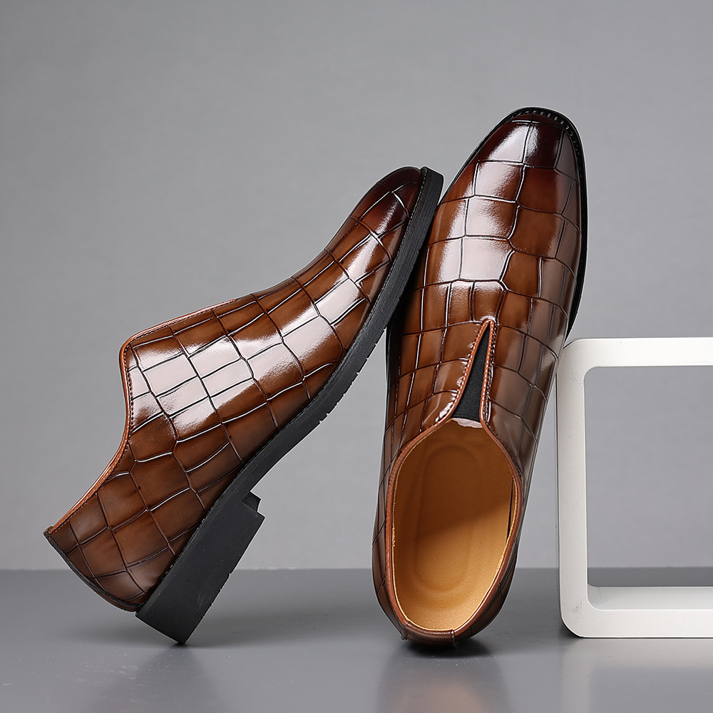 Eleganter Lederschuh für Herren im klassischen Loafer-Stil