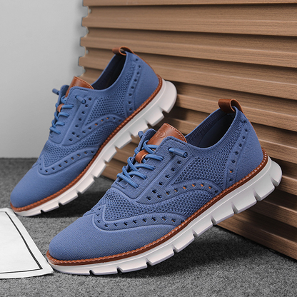 Detailansicht des Mesh-Gewebes am Unisex-Sneaker