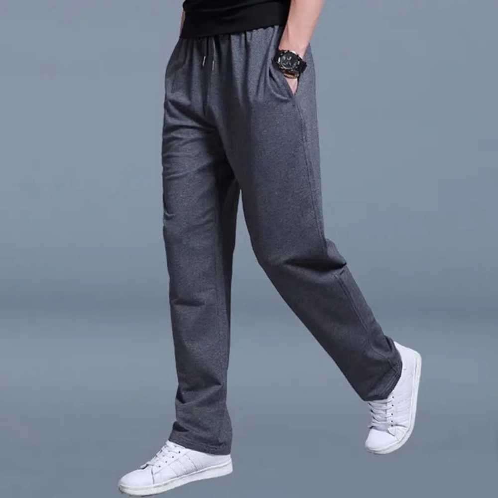 Men's Sweatpants With Drawstring And Side Pockets