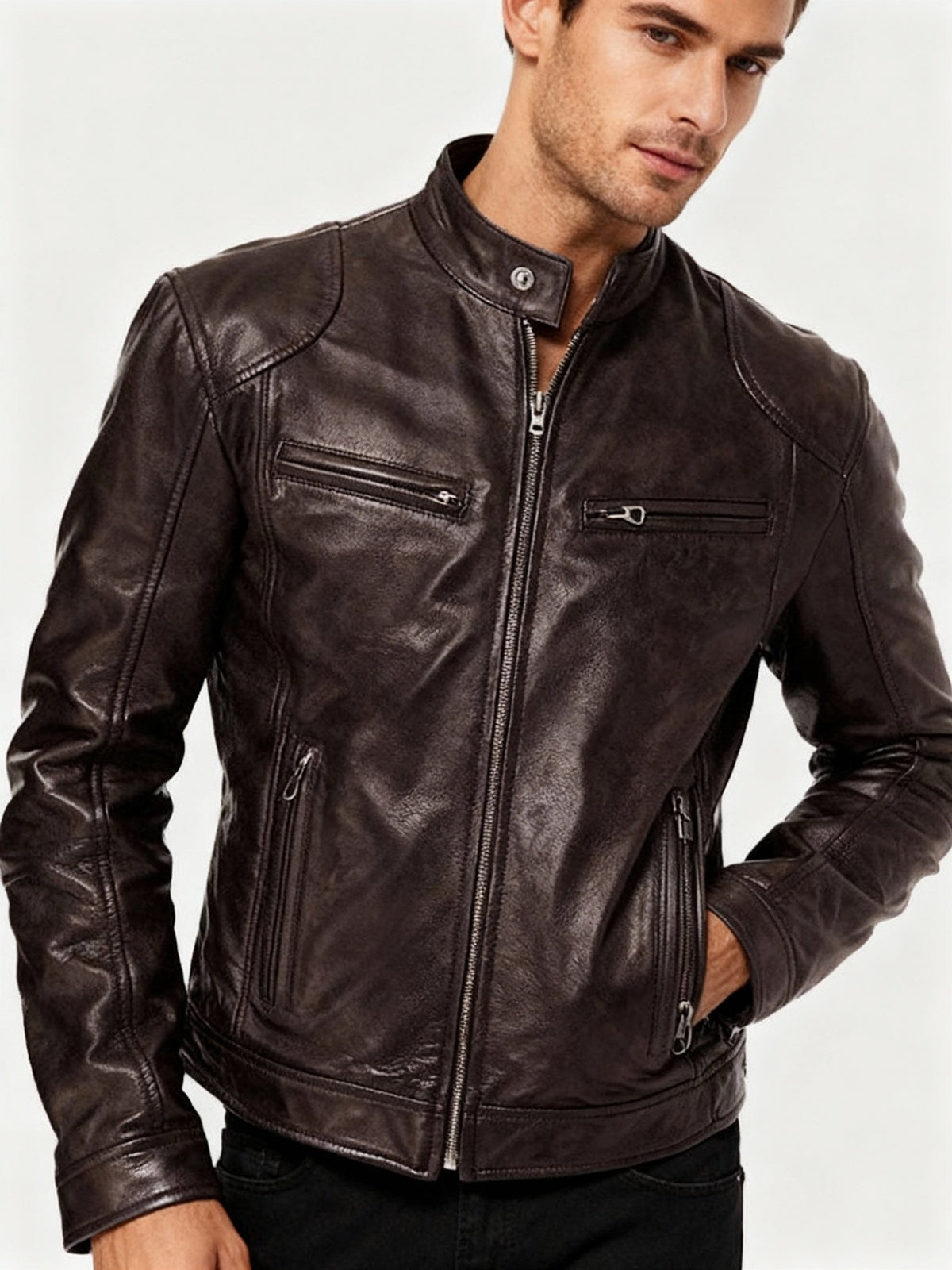 Herrenjacke Mit Innenfutter Und Taschen