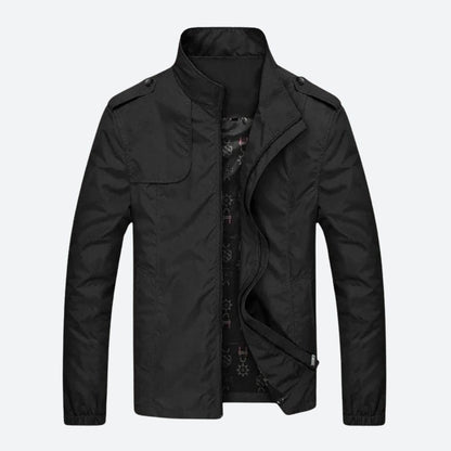 Herren Bomberjacke Mit Gerippten Bündchen