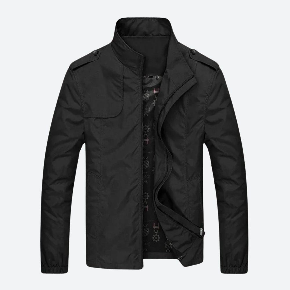 Herren-Bomberjacke mit geschlossenem Reißverschluss