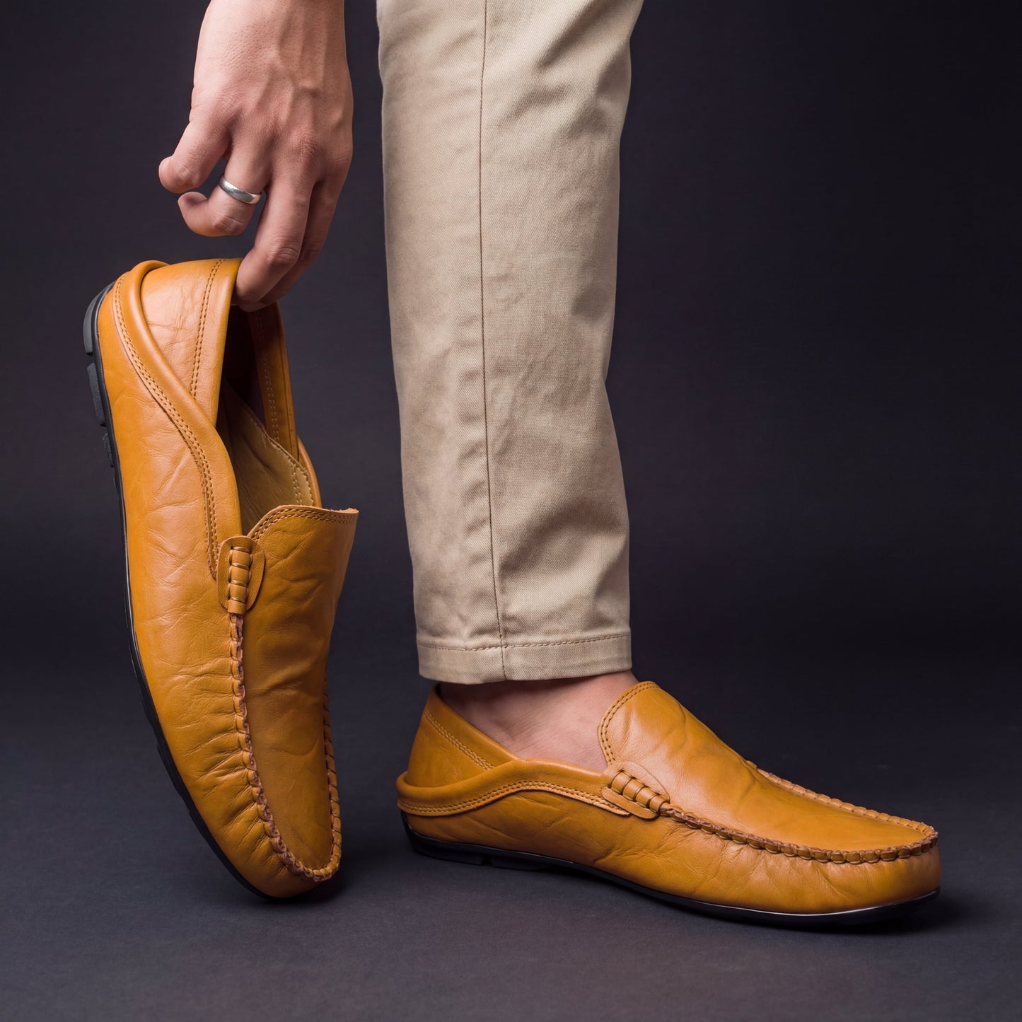 Elegante Herren Loafer mit leichtem Aufbau und sauberer Verarbeitung