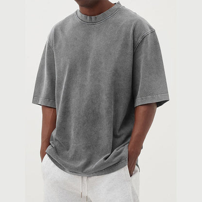 Herren-T-Shirt mit klassischem Rundhalsausschnitt