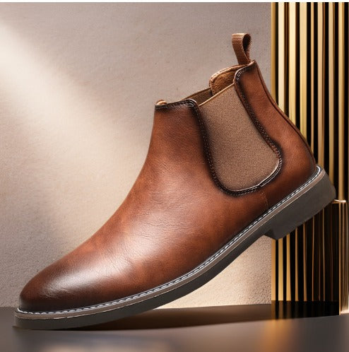 Men's Chelsea Boots With Elastic Side Panels