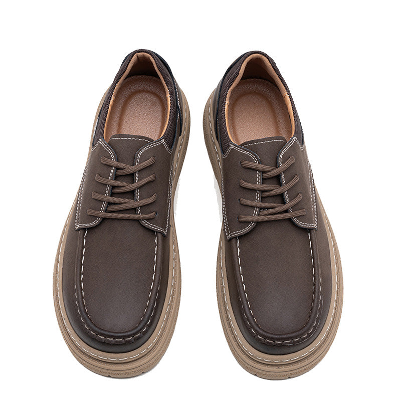 Men's leather shoes for autumn