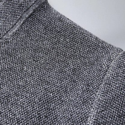 Herren Strickcardigan mit Struktur als Stylingansicht getragen