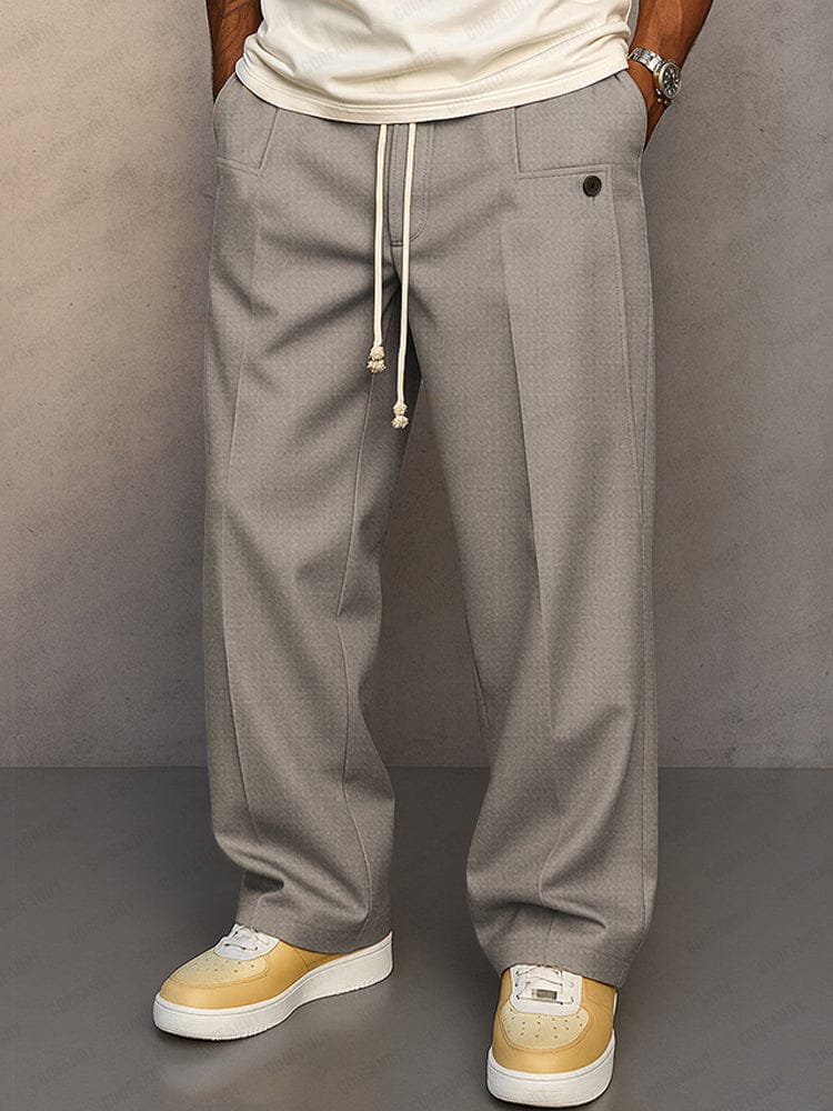 Seitenansicht der Herrenhose mit geradem Bein