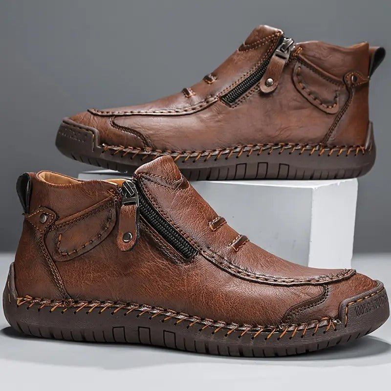 Herrenstiefel mit Reißverschluss für bequemes An- und Ausziehen