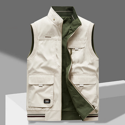 Robuste Outdoor Weste Mit Stehkragen