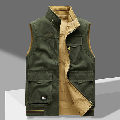 Robuste Outdoor Weste Mit Stehkragen