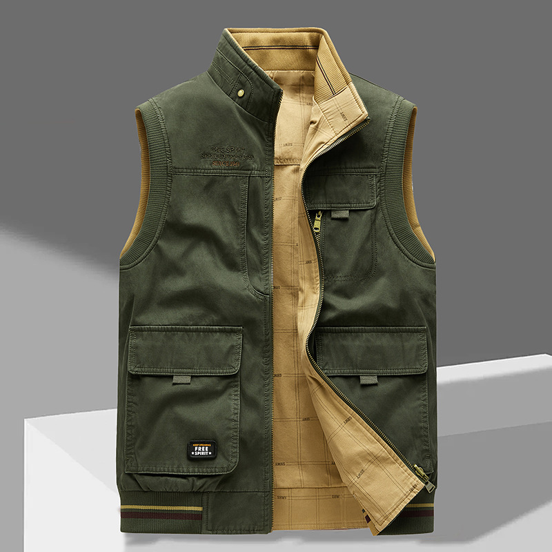 Herren-Outdoor-Weste mit praktischer, robuster Gestaltung