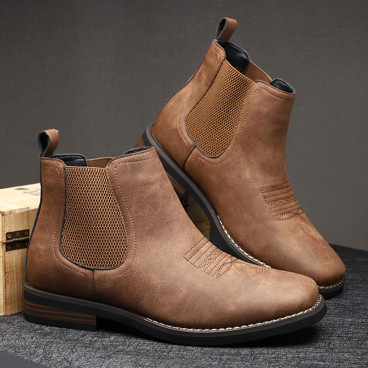 Herren Chelsea Boots mit praktischer Anziehschlaufe