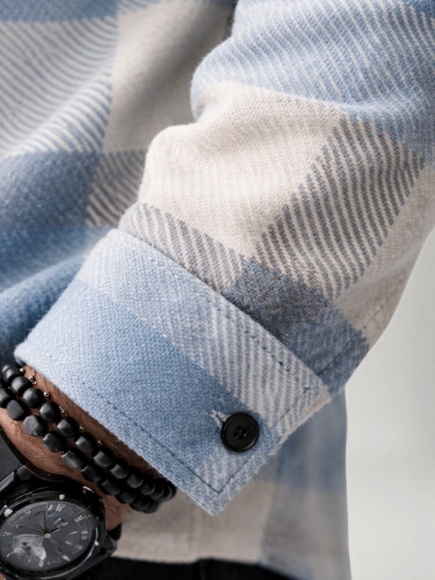 Herren Overshirt aus Flanell mit kariertem Muster