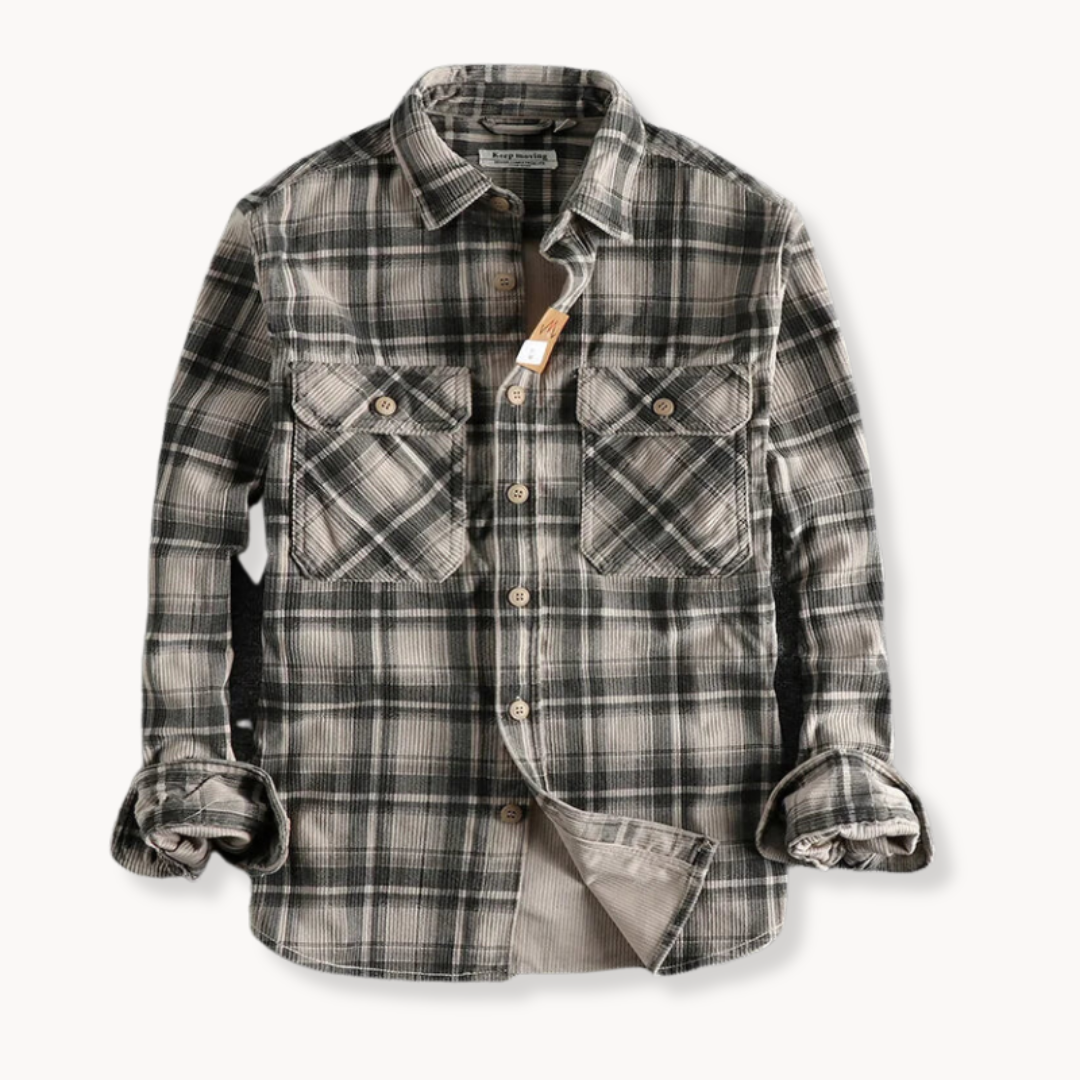 Weiches Flanellhemd für lässige Herren-Outfits