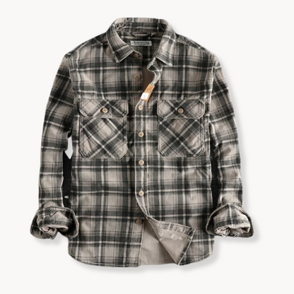 Weiches Flanellhemd für lässige Herren-Outfits