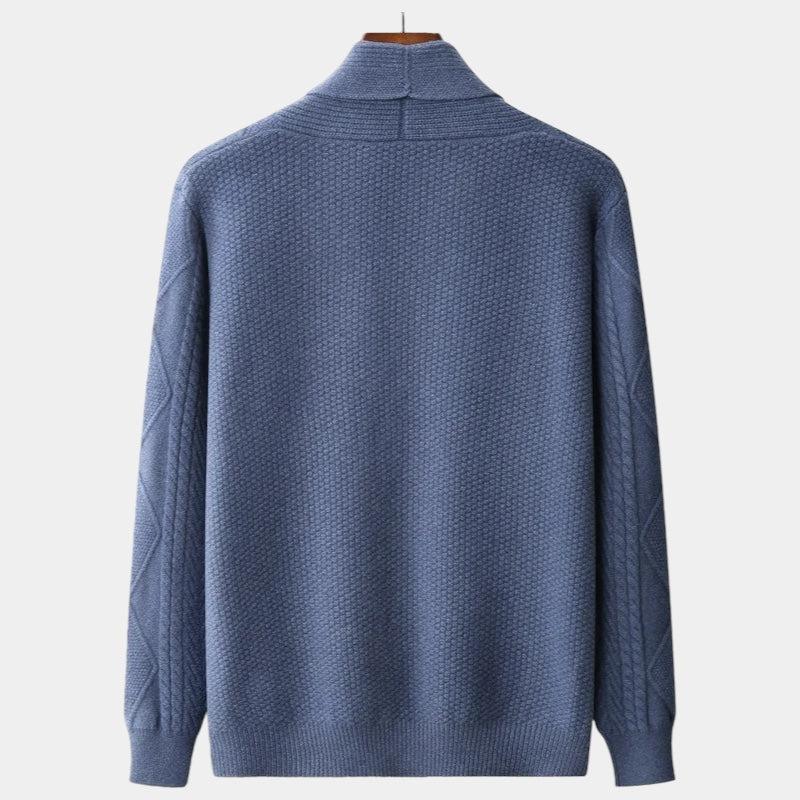 Hochwertige Herren-Strickjacke aus Merinowolle für Alltag und Büro