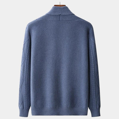 Hochwertige Herren-Strickjacke aus Merinowolle für Alltag und Büro