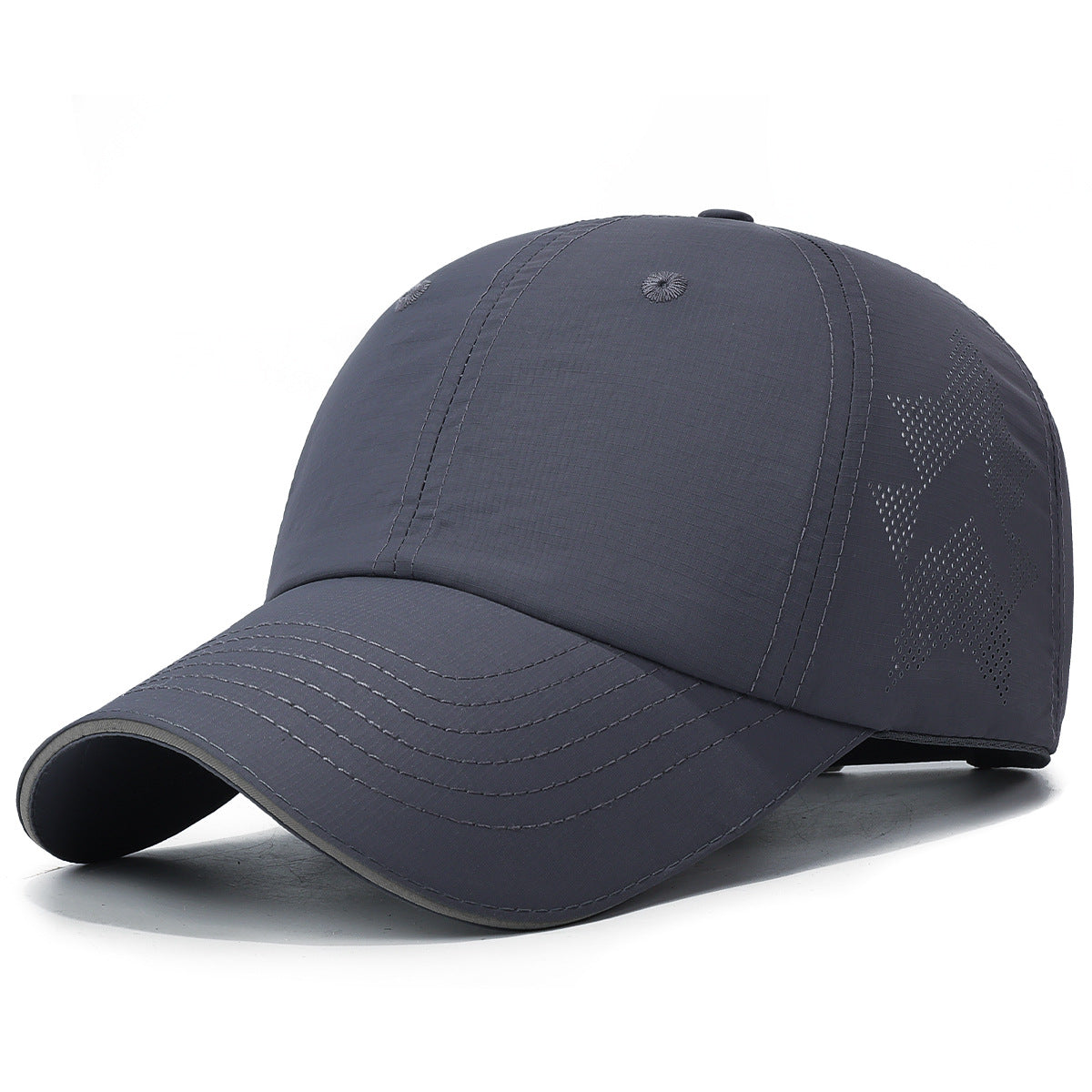 Herren Sport-Cap in Leichtgewicht mit reflektierenden Details, Ansicht von schräg vorn