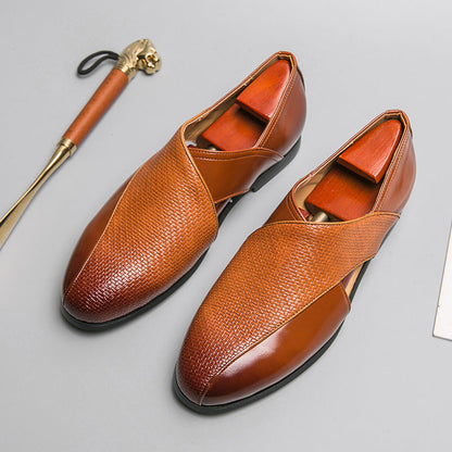 Leder-Loafer mit flacher Sohle für stilvollen Alltagskomfort