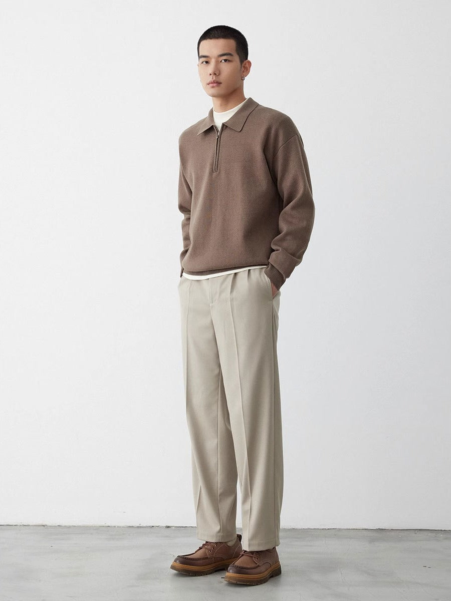Weiches Sweatshirt mit klassischem Polokragen
