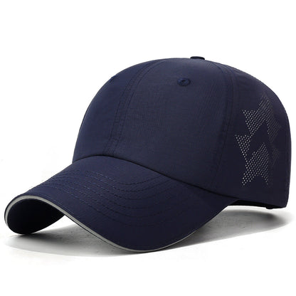 Herren Sport-Cap in Leichtgewicht mit reflektierenden Details, Rückansicht