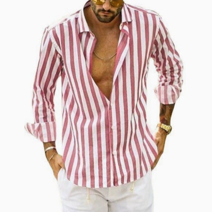 Slim-Fit-Langarmhemd für einen gepflegten Herrenlook
