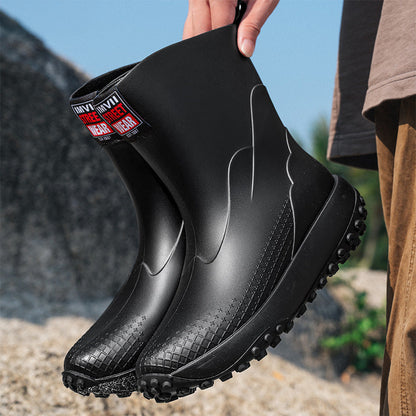 Herren Gummistiefel Mit Rutschfester Sohle Für Regen