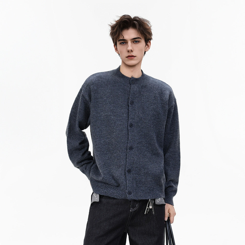 Herren Strick-Cardigan im Oversize-Schnitt mit Knöpfen