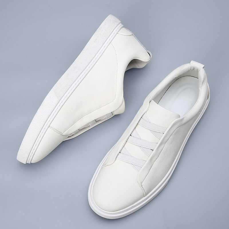 Bequeme Sneaker mit strukturierter Ledersohle