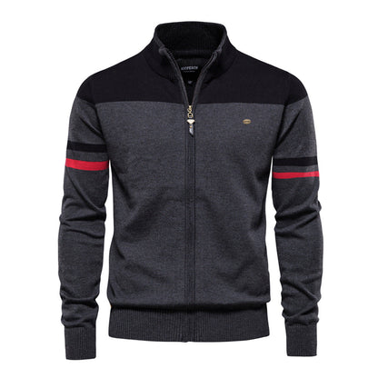 Tom Hollinger | Fashionable knitting cardigan for men