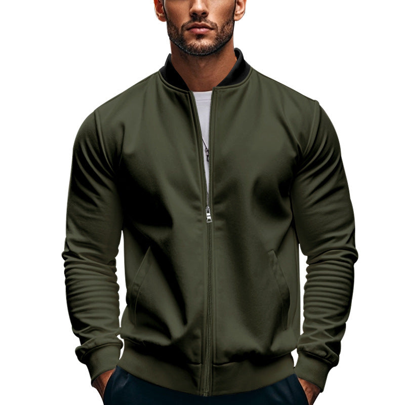 Vielseitige Herren-Sweatjacke im lässigen Bomberjacken-Stil