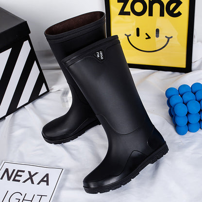 Herren Mittelhohe Wasserdichte Gummistiefel Mit Profilsohle
