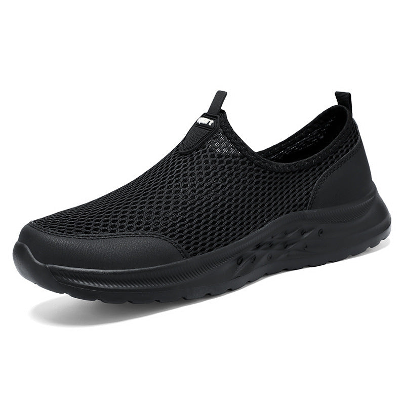 Ansicht der reaktiven EVA-Wellensohle des Mesh-Sneakers